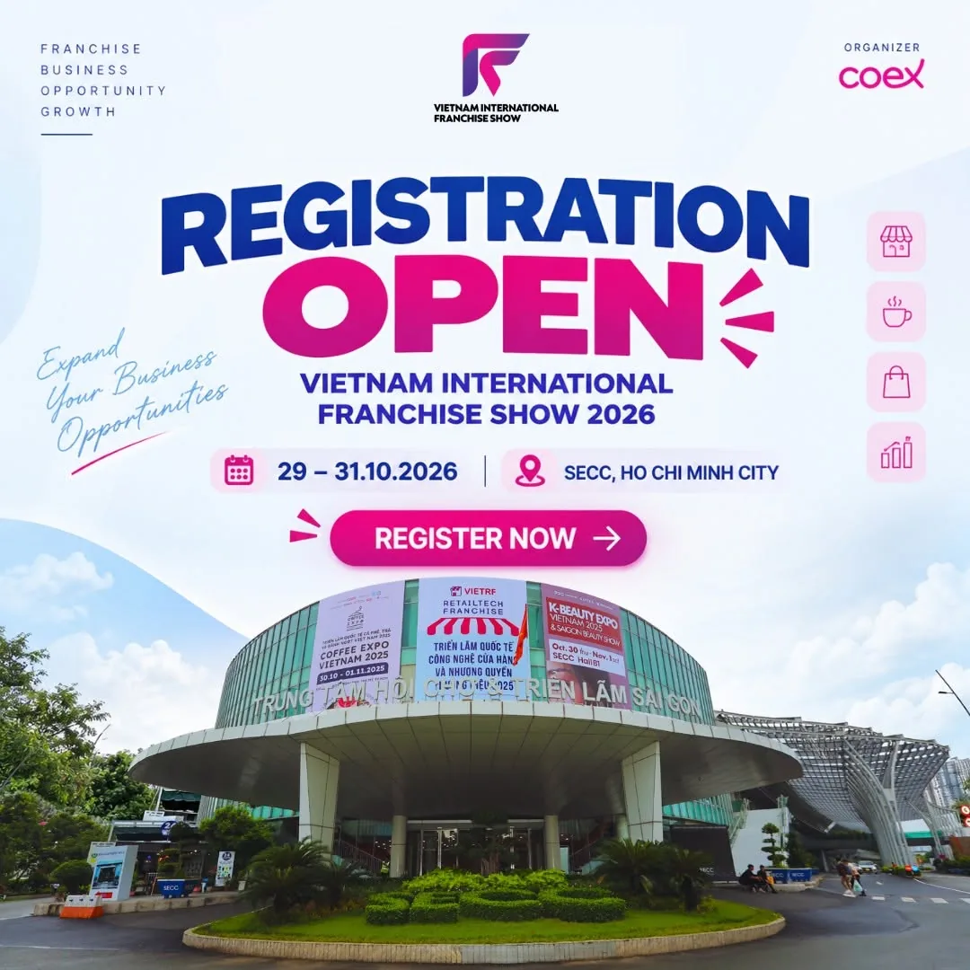Vietnam International Franchise Show 2026, 29–31 October 2026, SECC Ho Chi Minh City, organized by COEX